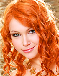 naughty chick Lidiya a who smiles while posing her sensitive parts