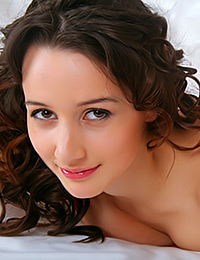 Pretty chick takes off red top so that to pose in sexy red panties though soon Vika G remains naked